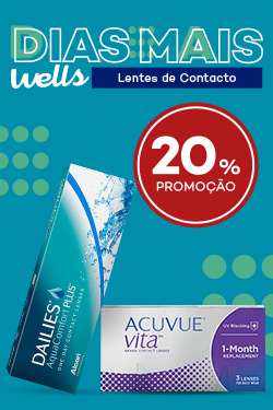 Promoçãp Dias mais wells lentes de contacto com 20% de desconto direto